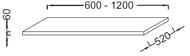 ���������� Jacob Delafon PARALLEL EB50-1200-E10 (1200�520�60) ��� ������. ��� ����������, ���