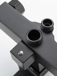 Смеситель для ванны с поворотным изливом и дивертором , FRAP черный, F2291-6