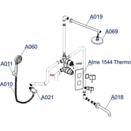 Душевая система WasserKRAFT Thermo A171519 с термостатом