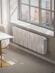 Радиатор биметаллический, 14 секций ROYAL THERMO PianoForte 300 Bianco Traffico, боковое подключение