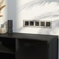 Рамка на 5 постов Werkel Slab (дымчатый софт) W0052917