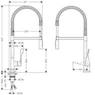 ��������� Axor Citterio 39840 Semi Pro ��� ����� �������������,�������� ���������� ����� 270 ��,����