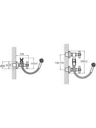 Смеситель для душа VARION Armaturen БЕТА 1510171 резиновые кран-буксы