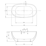 Акриловая ванна ABBER AB9263-1.5 белая — миниатюра 8