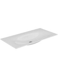 Раковина Keuco Edition Lignatur 1055х538 накладная на тумбу,1 отверстие под смес., белый 33350311001