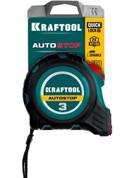 Рулетка профессиональная KRAFTOOL AutoStop 8м / 25мм с автостопом 3412-8-25