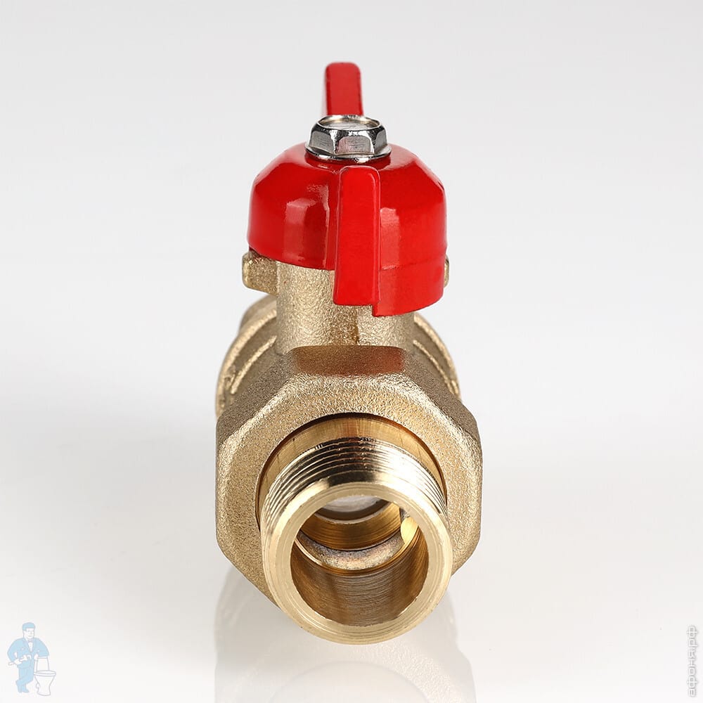 Кран шар.VALTEC СТАНДАРТ с полусгоном 3/4\", вн.-нар. (PN40) VT.127.GN ...