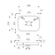 �������� ��������� ABBER Stein 500x350x60 �������������, ������.���., ����� AS2602