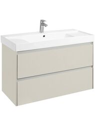 Тумба под раковину Roca Ona Ivory 1000, 985x450x565 слоновая кость, 2 ящика, ZRU9308356