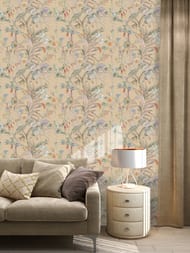 Обои виниловые на флизелине Zambaiti Trussardi VIII (0,7х10,05) рисунок, бежевые Z30330 (рул)