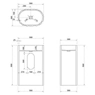 �������� ��������� ABBER Kristall 605�380�145 ���������������, ����� ������� AS2551-H