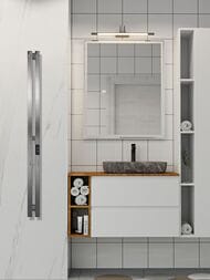 Полотенцесушитель Indigo Style Pro 1200х100 таймер, унив.подкл, Gun Metal LSPRE120-10GNSRt