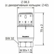 ������������ Oventrop "Uni SH" �30�1,5, 7-28*, �����,  1012066