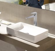 Смеситель Hansgrohe Metropol 74512000 на раковину с клапаном, высота излива 260 мм, ручка-петля