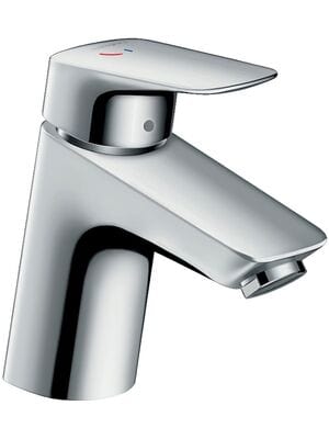Смеситель Hansgrohe Logis 71073000 для умывальника, низкий излив, без дон. клапана, CoolStart