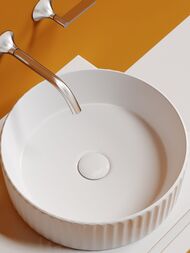 Раковина накладная Ceramicanova ELEMENT 360х360х115 без отв. под смеситель, белая CN6057