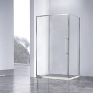 Душевой уголок Vincea Slim-N 1000х1000х1950 VSR-4SNP1010CL квадратный, хром — миниатюра 1