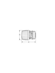 Чертёж Блистер Комплект терморегулятора DANFOSS 3/4" для однотруб. системы RA-G/RA2940 20 угловой 013G214