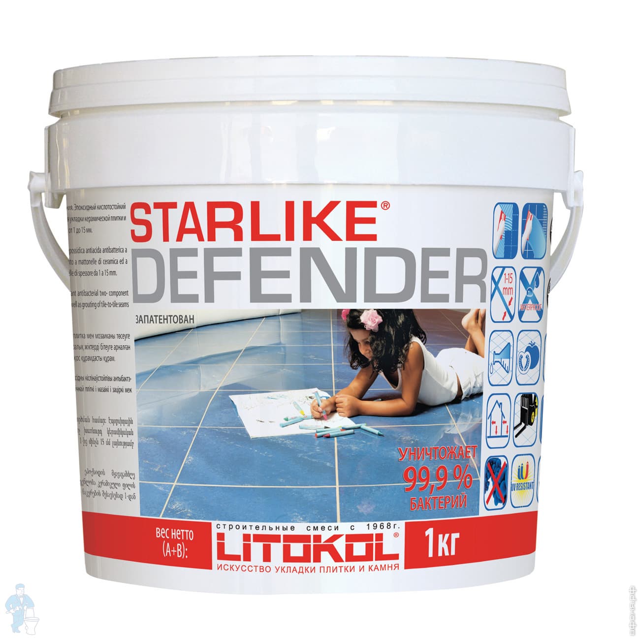 * эпоксидная LITOCHROM STARLIKE Defender C.470 антибактериальная .