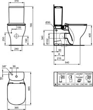 ���� ��� �������-�������� Ideal Standard TESI AQUABLADE T0082V1
