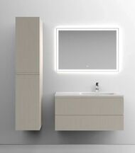 Тумба под раковину SANCOS Snob T (995х445х500) подвесная, правая,  два ящика, Beige Soft SNT100RC