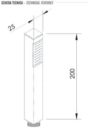 Лейка для душа Remer 317SSBOX, белый матовый
