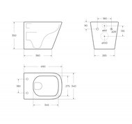 ������ ��������� BelBagno Ardente-R (340�490�350) ������������, � ��������, ����� BB520CHR/SC