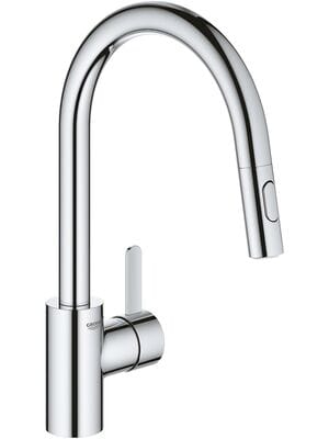 Смеситель для кухни Grohe Eurosmart Cosmopolitan выдвижной излив 188 мм,однозахватный,хром 31481001