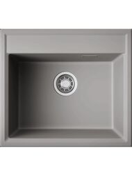 Мойка Omoikiri DAISEN 57 GR (570х510х195) врезная, артгранит, цвет leningrad grey 4997311