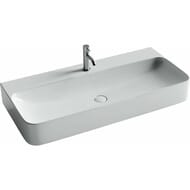 Раковина накладная Ceramicanova Aura 1020х476х140 прямоугольная, отв. под смеситель, белый CN2007