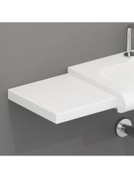Столешница Kerasan Inka Project (320х355х97) накладная, керамика, белый глянец 341701