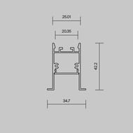 ����������� ������� ������������ Maytoni Led Strip �������� ������� 35x42, ������, 2 �, ALM-3542-B-2M, 632015