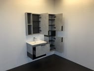 Зеркало-шкаф COMFORTY Франкфурт-60 (600х800х145) подвесной, бетон светлый 00-00004331