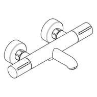 Смеситель для ванны Hansgrohe Ecostat Element термостат, излив 177, черный матовый 13347670 — изображение 4