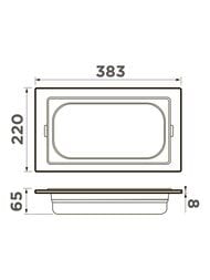 Контейнер Omoikiri DC-05-1 IN, нержавеющая сталь 4999090