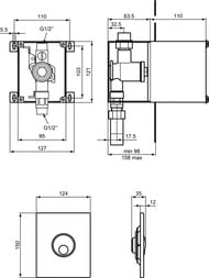 ������� ����� ��� �������� Ideal Standard SEPTA PRO U3 ��������������, ��� ����������, ����� R0139AC
