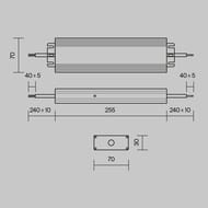 ���� ������� Maytoni Technical (��������) PSL008-200W-48V-IP67 48� 200�� PSL008, IP67, �������