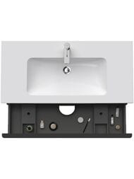 Тумба под раковину Duravit D-Neo 1010x625х462 подвесная, 2 выдв. ящика, темный орех DE4363004210000 — изображение 5