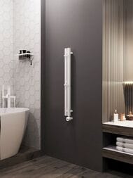 GROTA CORSA Полотенцесушитель электрический 80x900 RAL9016 белый
