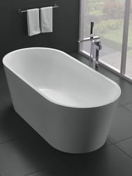 Ванна акриловая BelBagno BB71-1500-W0 1500х750х600 отдельностоящая, без перелива, д/к, цвет: белый