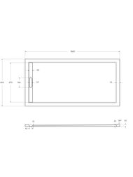 Душевой поддон CEZARES (1600х800х30) искусственный мрамор, прямоугольный TRAY-AS-AH-160/80-30-W