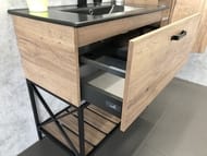 Тумба COMFORTY Бредфорд-90 (910х870х470) напольная, с раковиной, дуб темный 00004148003