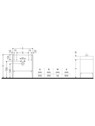 ����� ��������� Duravit XViu 510�591�420 2 �����, ����� ������/������� XV40690B122