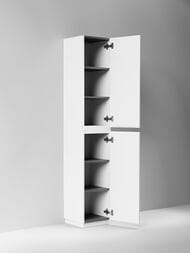 Шкаф-пенал SANCOS Folk Floor PFL35FW 350х350х1880 напольный, 2 дверцы, цвет: Bianco