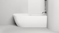 Ванна пристенная Salini Sofia Corner R 102524M 1700х850х590 угловая, правая S-stone белый мат