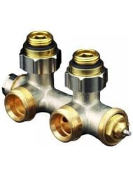 Узел нижнего подключения Oventrop "Multiblock T" 1/2"-3/4", угловой,  1184034