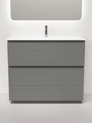 Тумба под раковину Sancos Folk Floor FL100FES 995х445х850 напольная, с 2-мя ящиками, Ergraut soft
