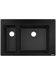 Мойка из гранита Hansgrohe S51 43315170 (770х510) врезная, черный графит — миниатюра 1