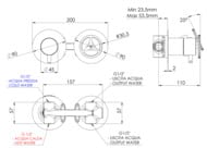 Смеситель для душа Remer Chrono CH93ZPBG, золото брашированное — миниатюра 2