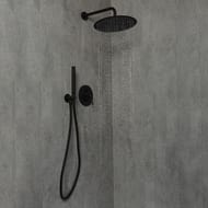 Верхний душ 20 см Mariani Tondo B14ST00120, шарнирное содинение, черный матовый